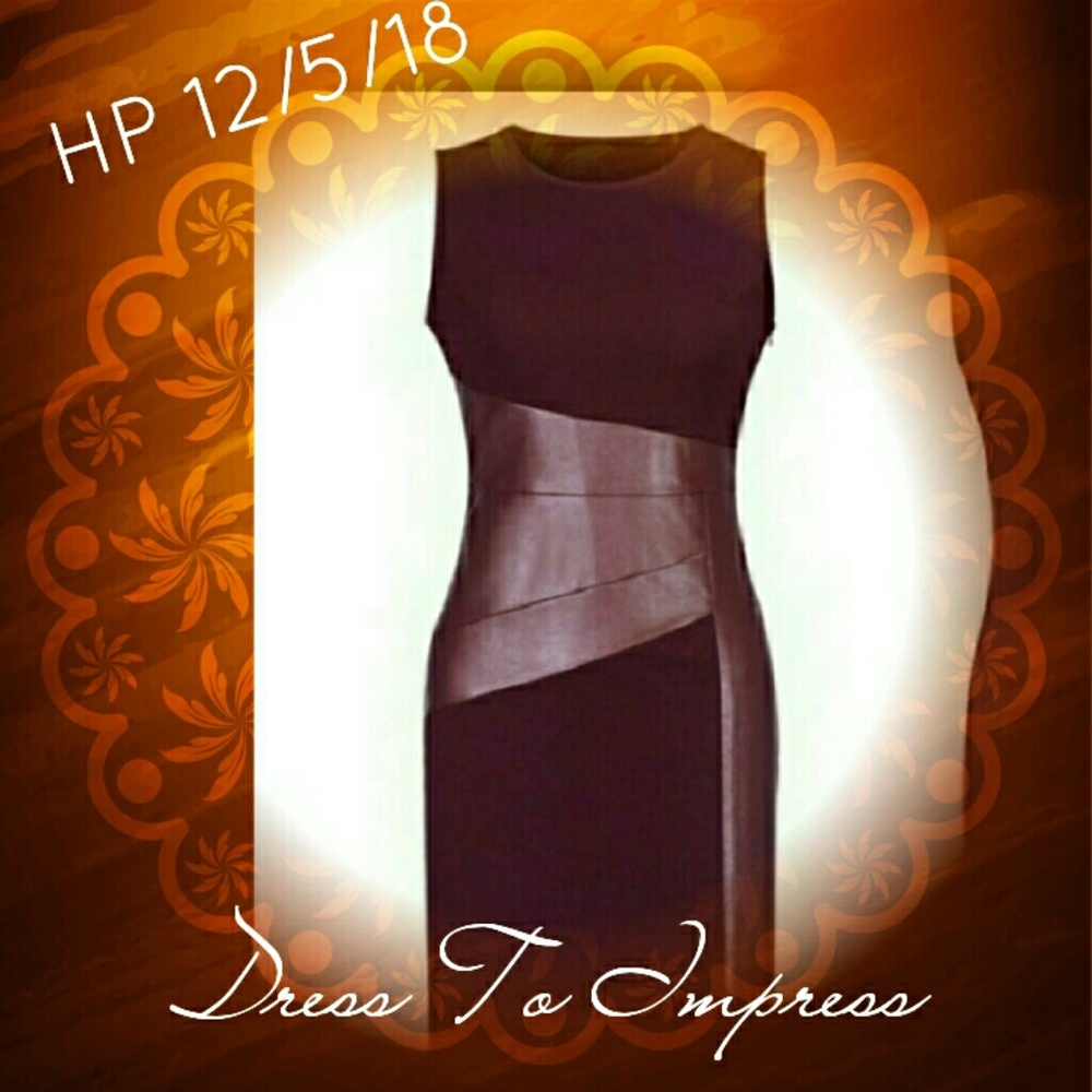 NWOT Burgundy Bodycon dress